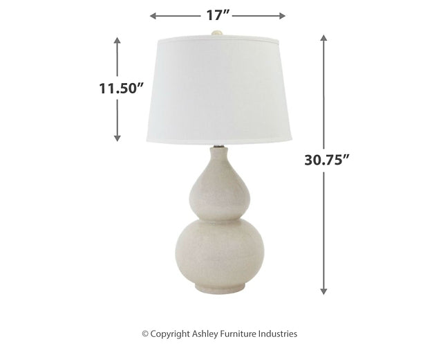 Ashley Express - Saffi Ceramic Table Lamp (1/CN)