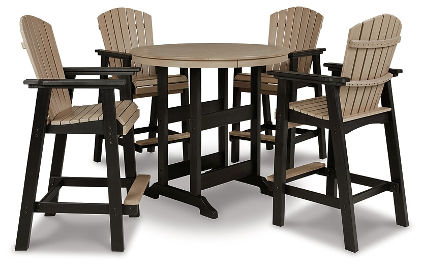 Ashley Express - Fairen Trail Outdoor Bar Table and 4 Barstools