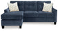 Amity Bay Sofa Chaise, Chair, and Ottoman