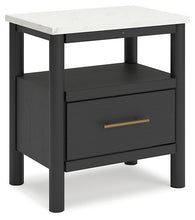 Load image into Gallery viewer, Ashley Express - Cadmori Full Upholstered Panel Bed with 2 Nightstands
