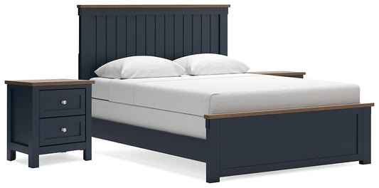 Ashley Express - Landocken Queen Panel Bed with 2 Nightstands