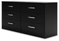 Ashley Express - Finch Six Drawer Dresser