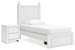 Mollviney Twin Panel Storage Bed with 2 Nightstands