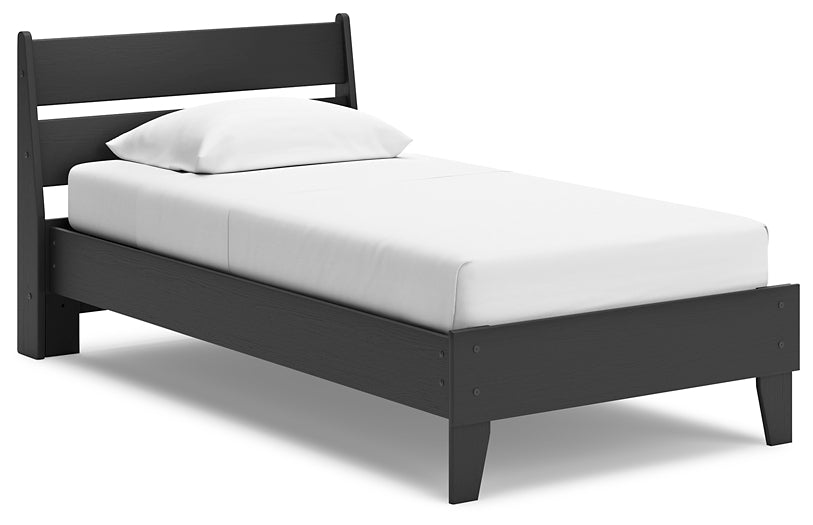 Ashley Express - Socalle Twin Panel Platform Bed with Dresser, Chest and Nightstand