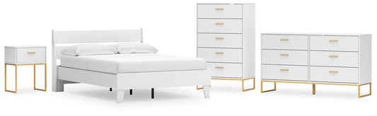 Ashley Express - Socalle Full Panel Platform Bed with Dresser, Chest and Nightstand