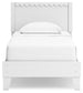 Ashley Express - Hallityn Twin Panel Platform Bed with Nightstand