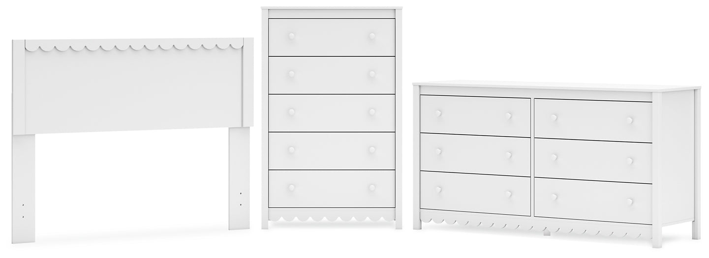 Ashley Express - Hallityn Full Panel Headboard with Dresser and Chest