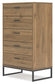 Ashley Express - Deanlow Twin Panel Headboard with Dresser, Chest and Nightstand