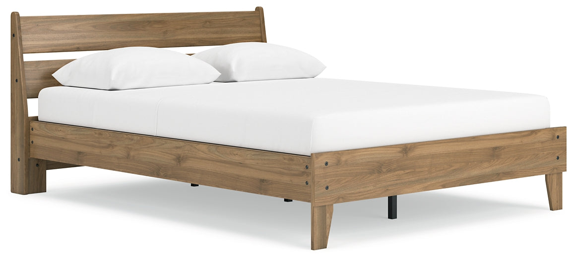 Ashley Express - Deanlow Queen Platform Panel Bed with 2 Nightstands