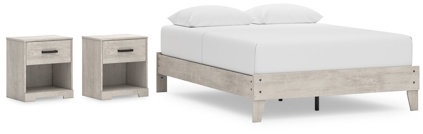 Ashley Express - Shawburn Queen Platform Bed with 2 Nightstands