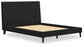 Cadmori Queen Upholstered Bed with Mirrored Dresser and Chest