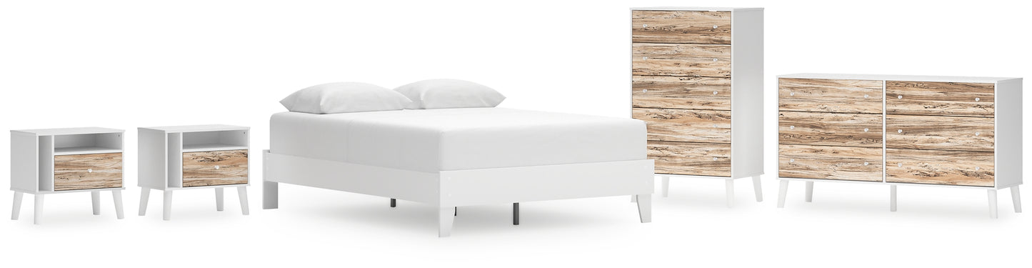 Ashley Express - Piperton Queen Platform Bed with Dresser, Chest and 2 Nightstands