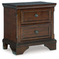 Trellington Two Drawer Night Stand