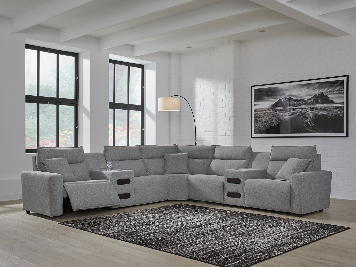 Modmax 7-Piece Power Reclining Sectional with Chaise