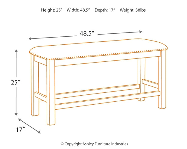 Ashley Express - Moriville Double UPH Bench (1/CN)