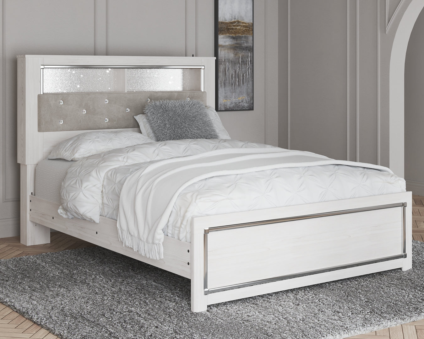 Altyra  Panel Bookcase Bed