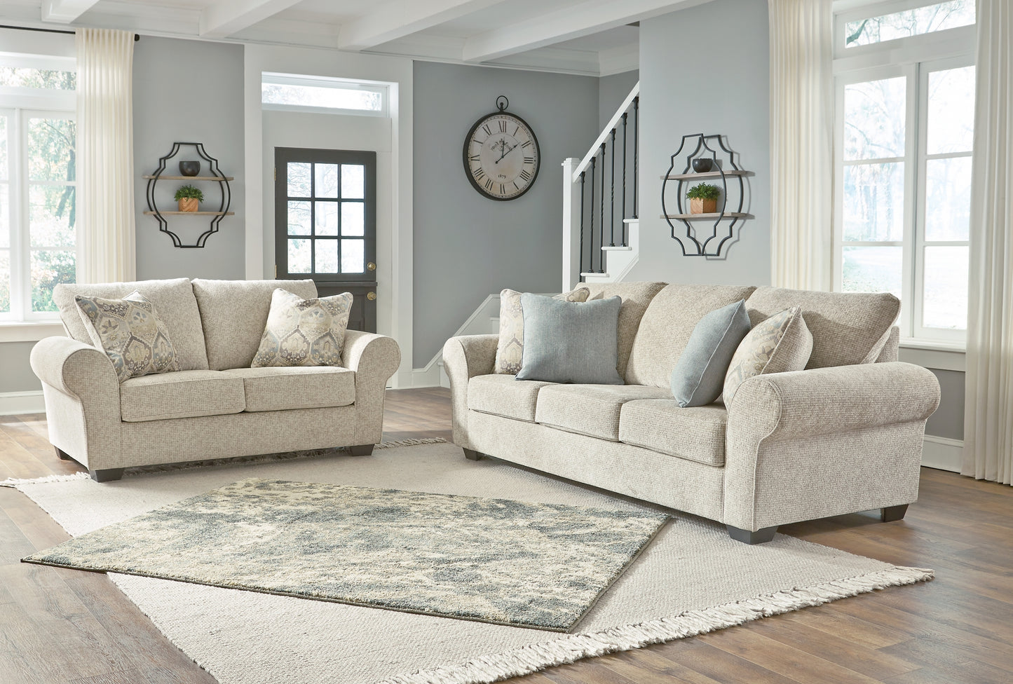 Haisley Sofa and Loveseat