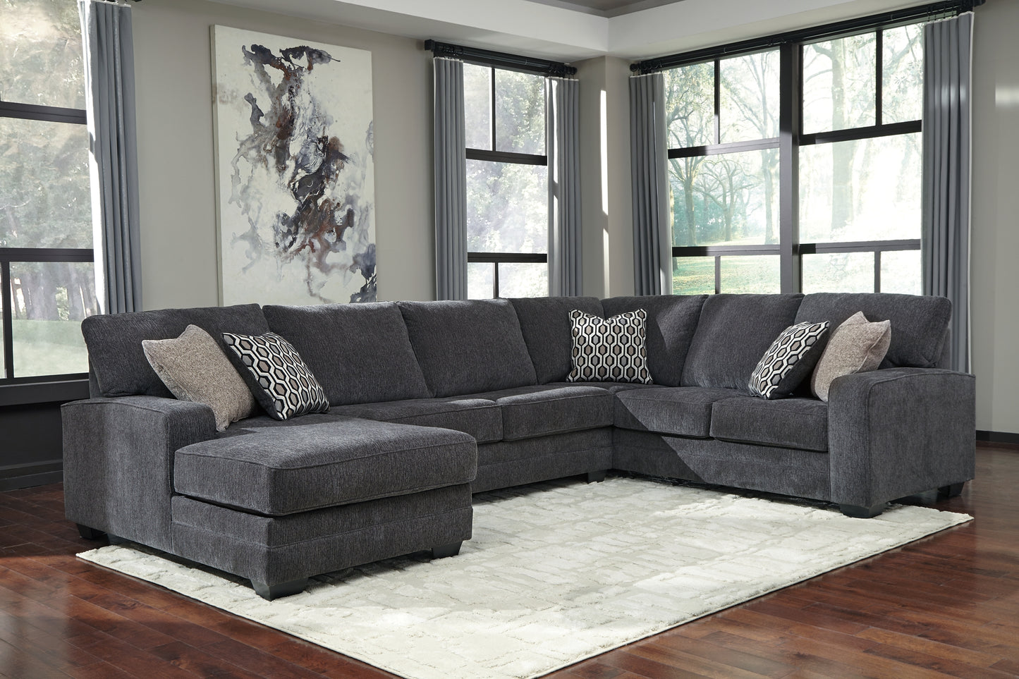 Tracling 3-Piece Sectional with Ottoman