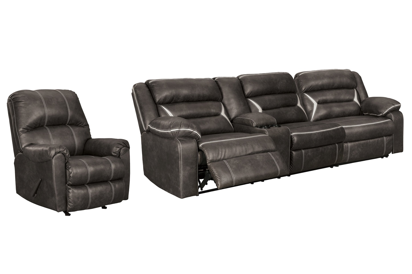 Kincord 2-Piece Sectional with Recliner