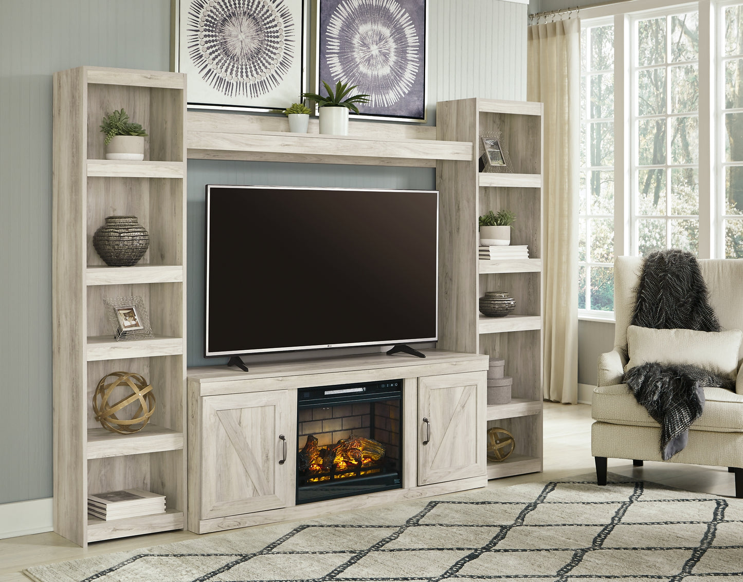 Ashley Express - Bellaby 4-Piece Entertainment Center with Electric Fireplace