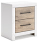 Charbitt Full Panel Bed with Mirrored Dresser and Nightstand